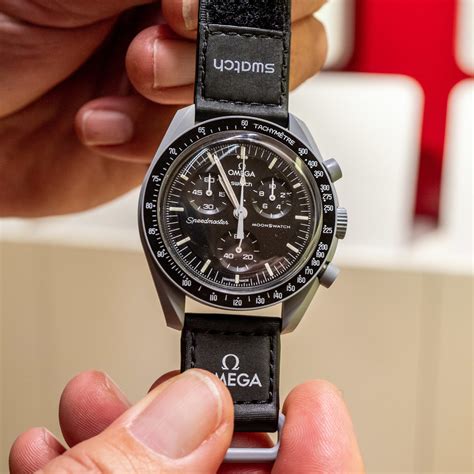 omega x Swatch hands on